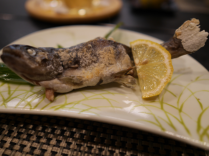 青梅　儘多屋　食事　川魚
