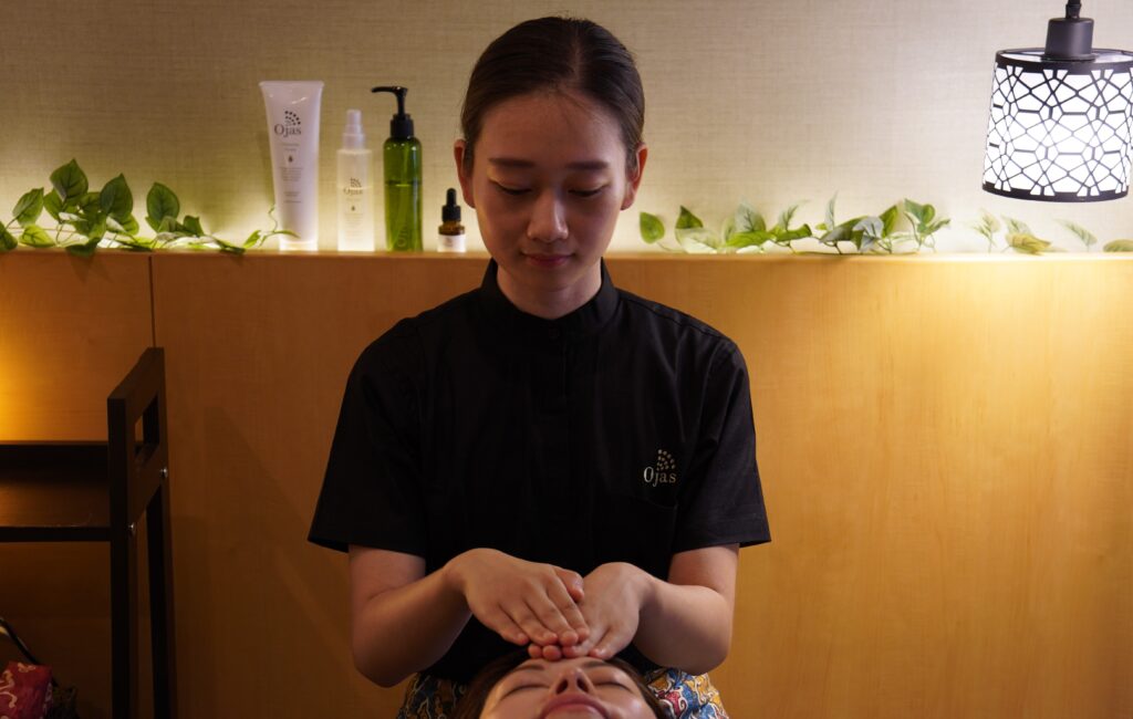青梅 オージャス スパサロン 施術