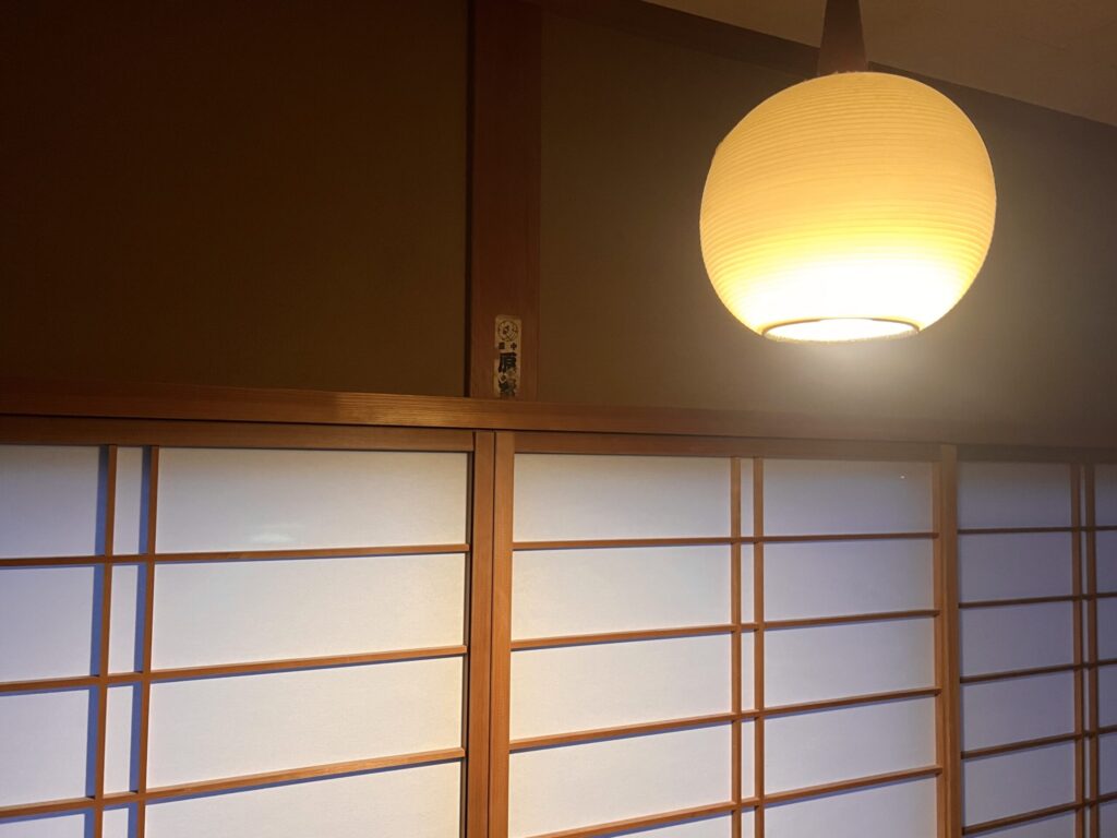 青梅 はらしま荘 客室 灯り