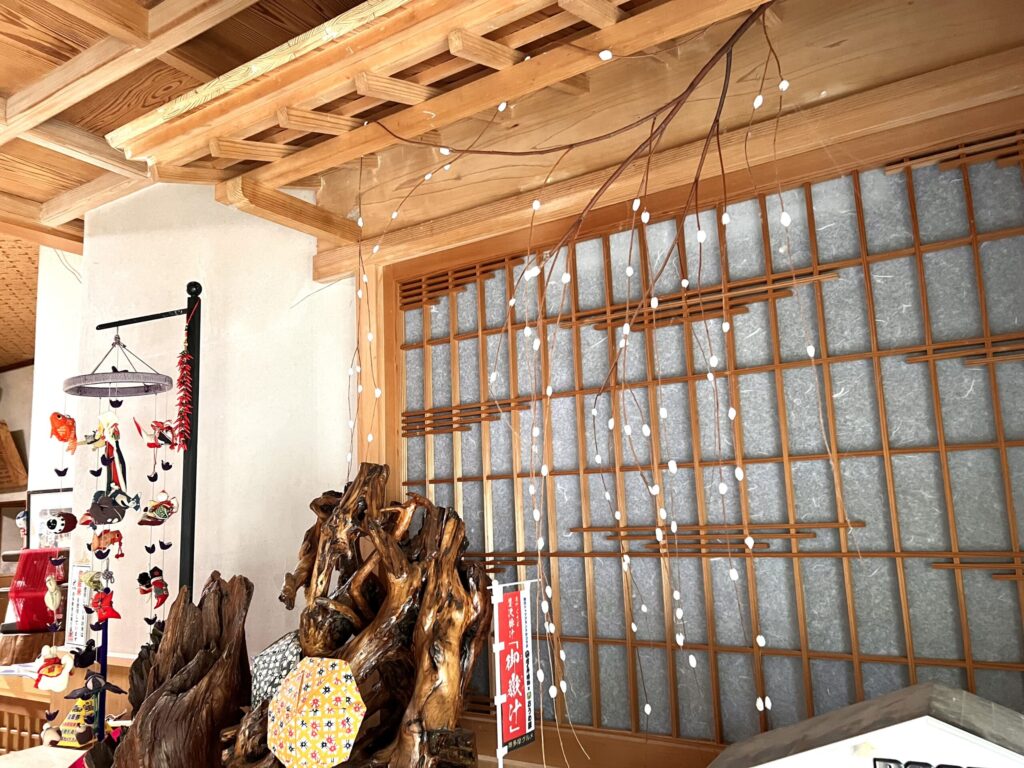 青梅 はらしま荘 玄関 吊るし雛