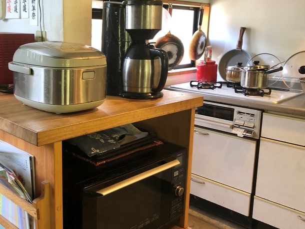 青梅　風土舎ハクナマタタ　キッチン　調理器具