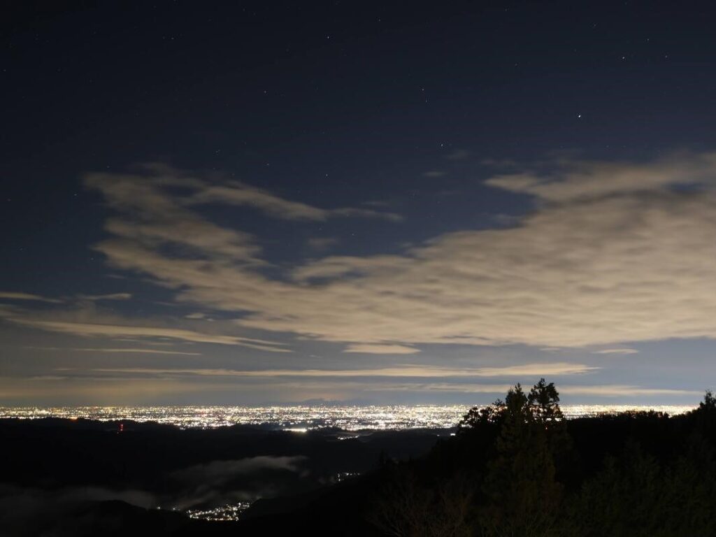 御岳山　南山荘　夜景