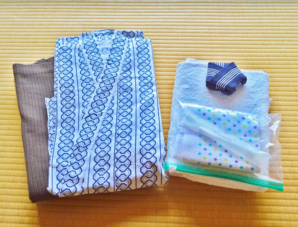 御岳山　片柳荘　浴衣　アメニティ