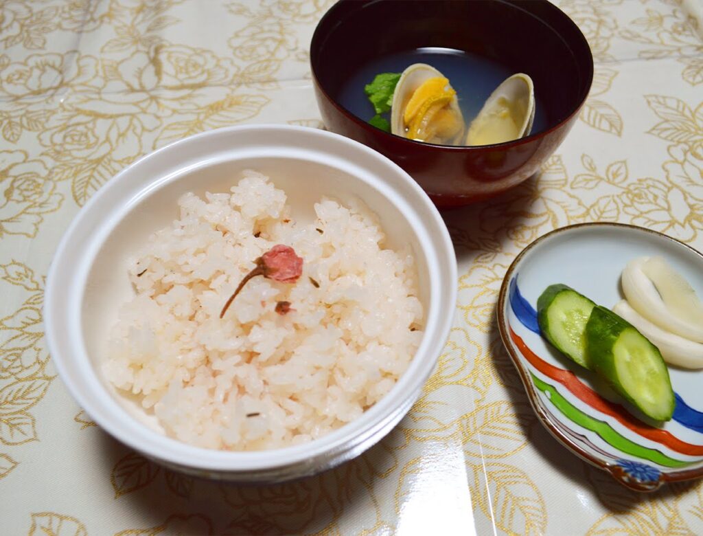 御岳山　片柳荘　桜ごはん