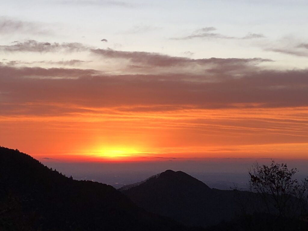 御岳山 町久保田 ご来光