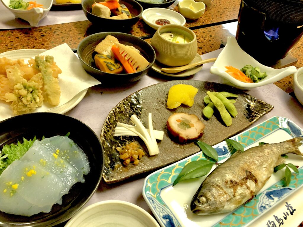 御岳山　駒鳥山荘　料理