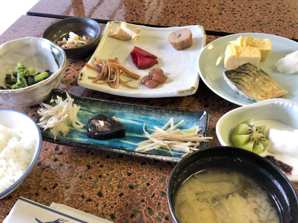 御岳山　駒鳥山荘　料理