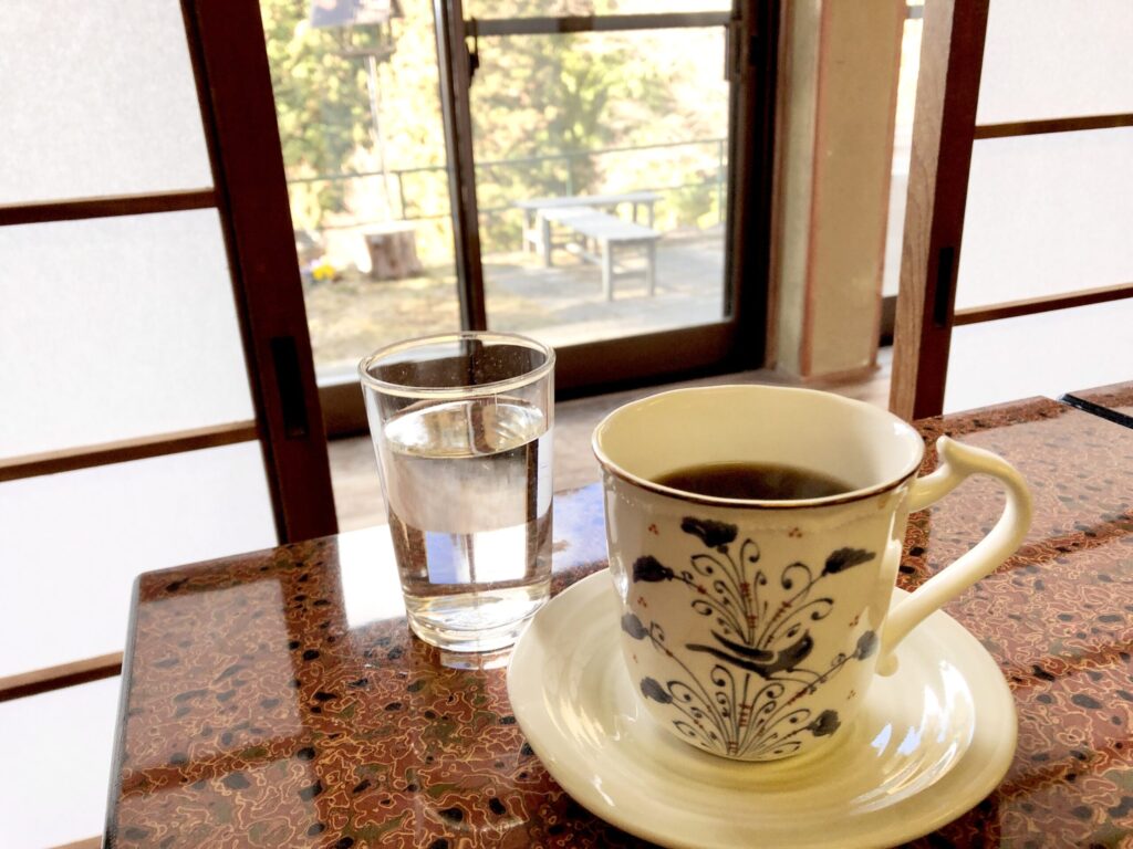御岳山　駒鳥山荘　コーヒー