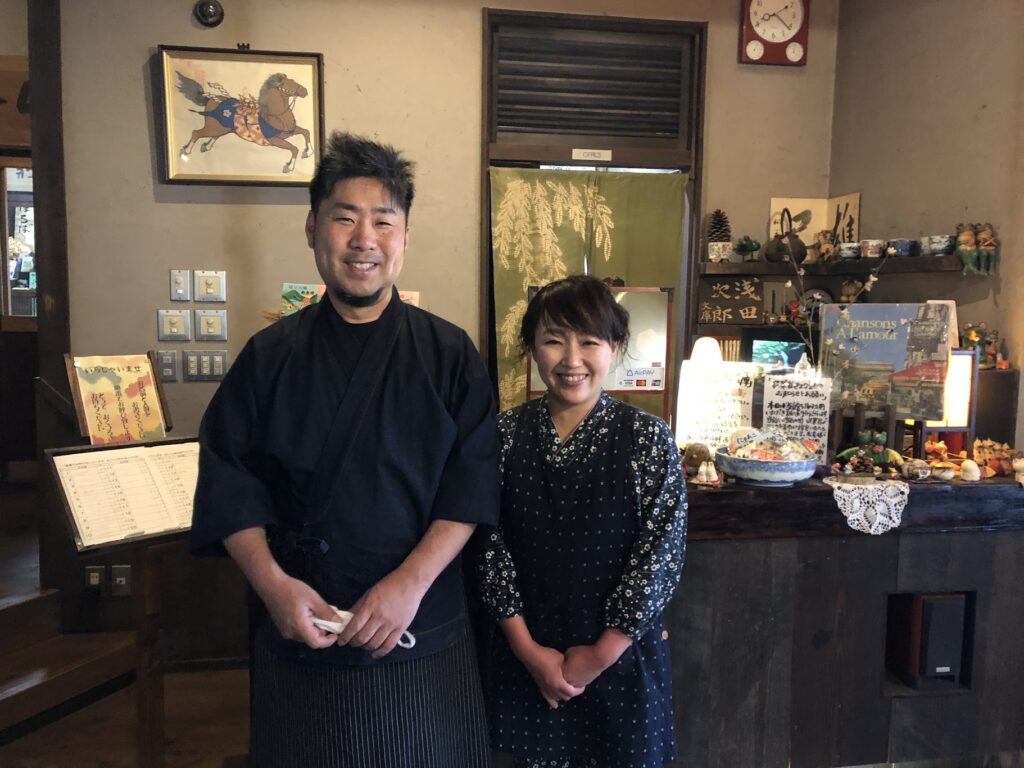 御岳山　山香荘　オーナー夫婦