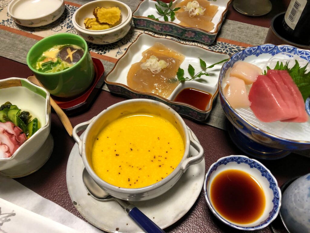 御岳山 秋山荘 夕食 料理