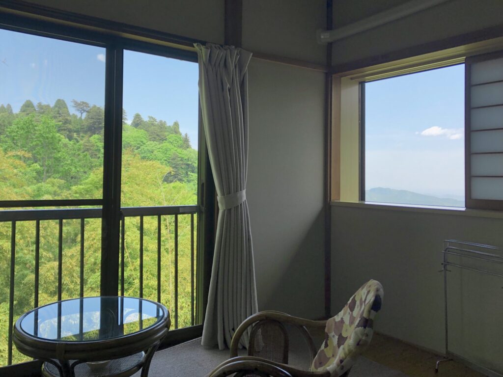 御岳山　憩山荘　客室　見晴らし