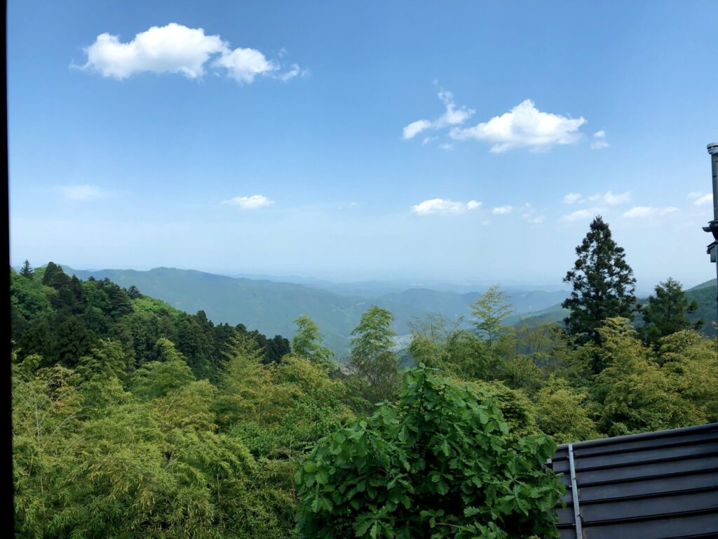 御岳山　憩山荘　景観　見晴らし