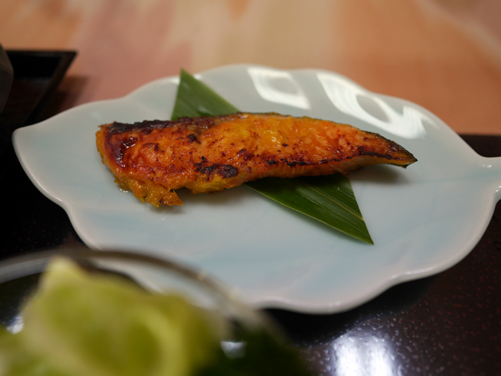 御岳山 登奈利荘 料理 焼き魚