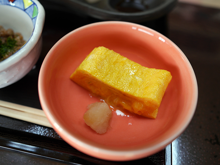 御岳山 登奈利荘 料理 だし巻き卵