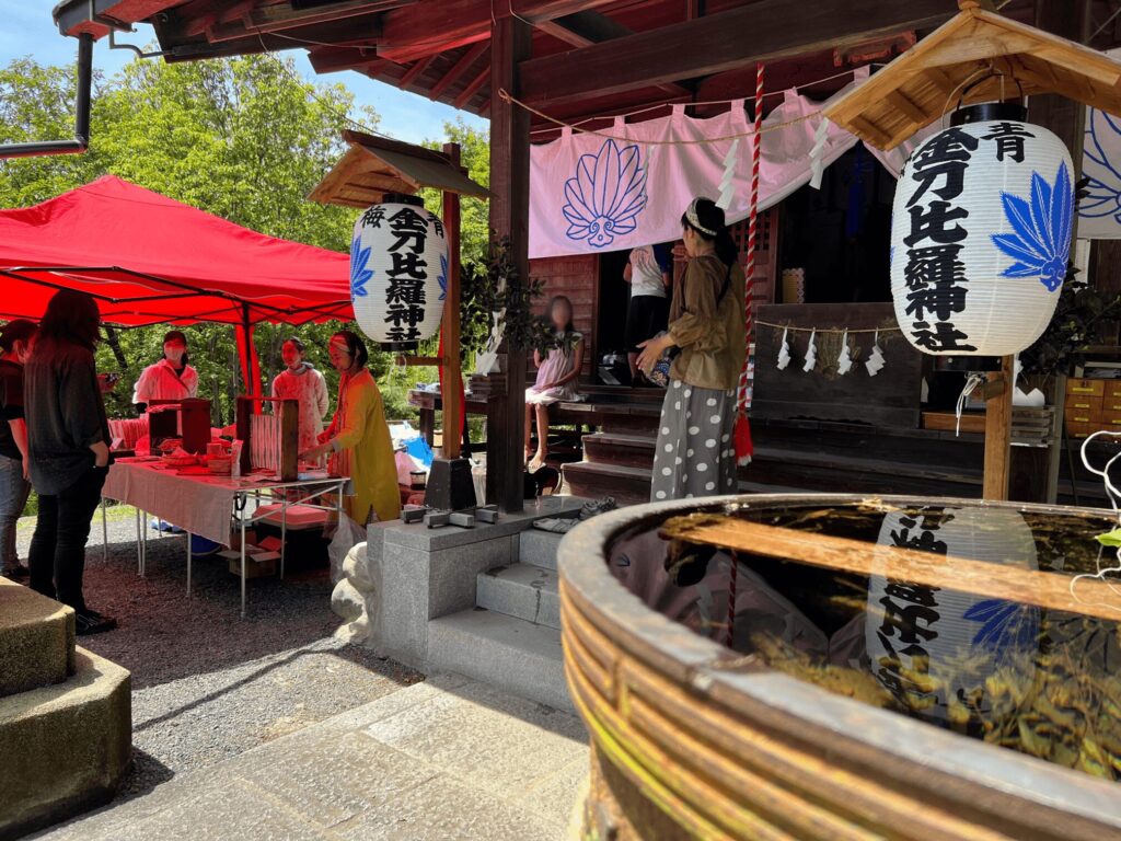 青梅 金刀比羅神社 月並祭 ふねふねご縁市