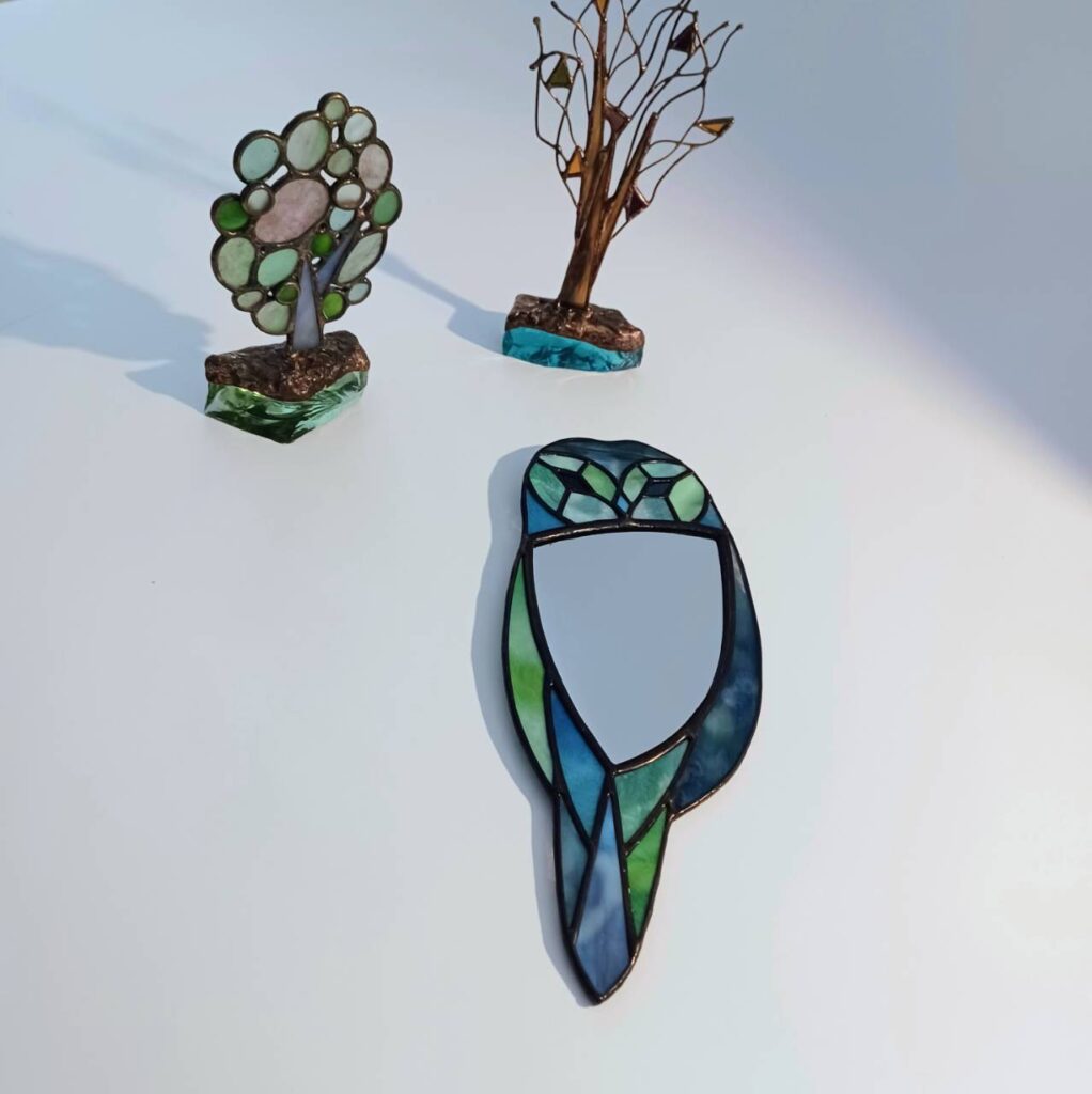 簗瀬まりこ ガラスアート作品