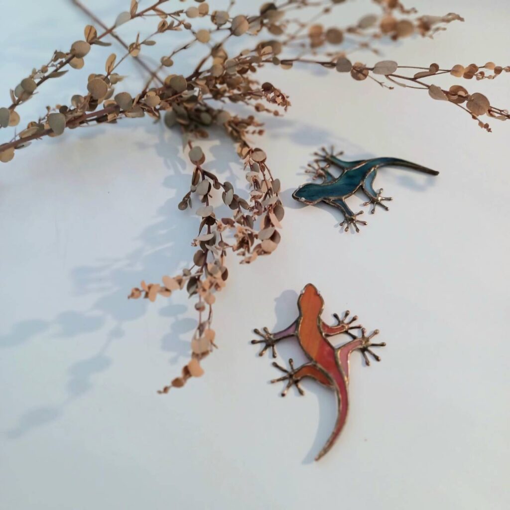 簗瀬まりこ ガラスアート作品