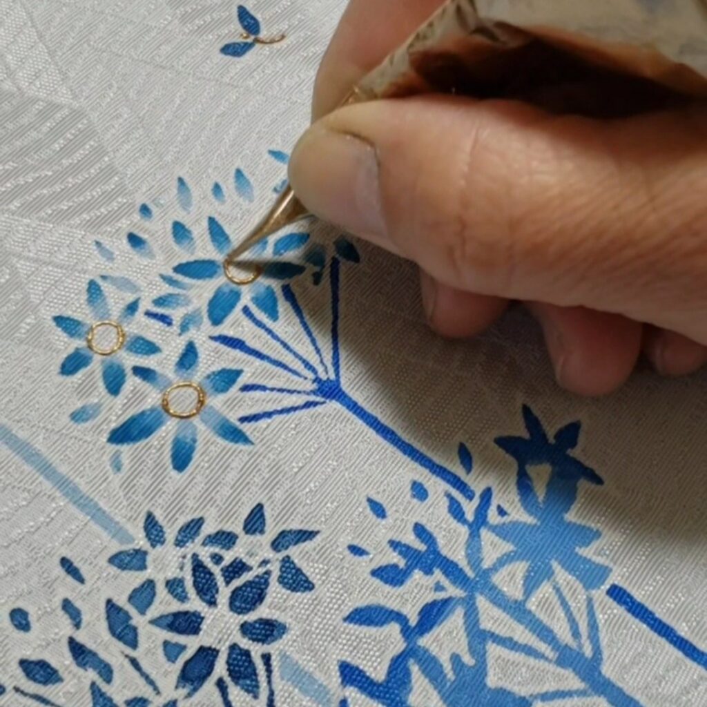 【染工房たかとり】手描友禅染