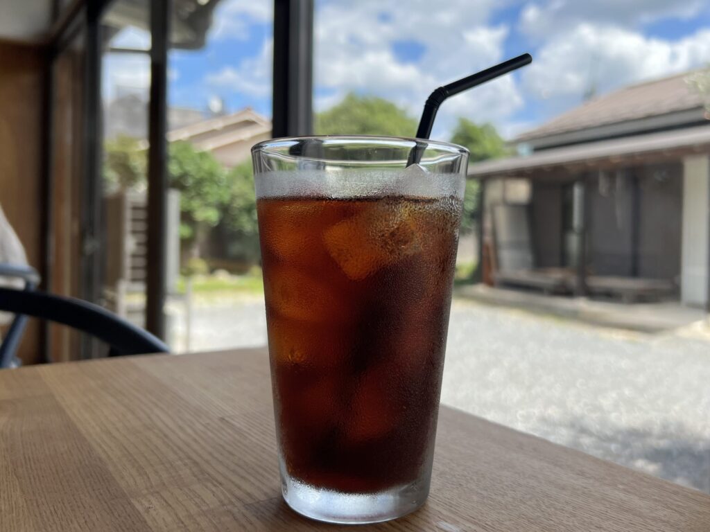 青梅 カフェ maru.+BEANS CAFE アイスコーヒー