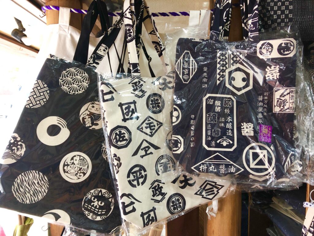 青梅 祭用品店 力屋 和柄帆布トートバッグ