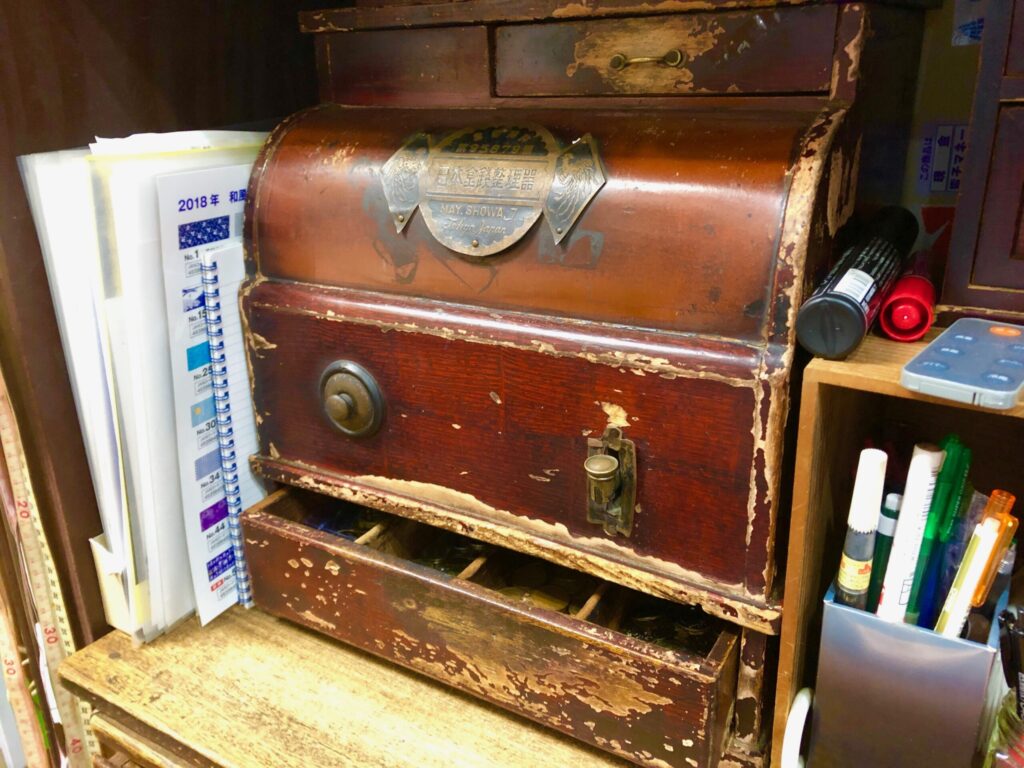 青梅 祭用品店 力屋 レトロ レジ