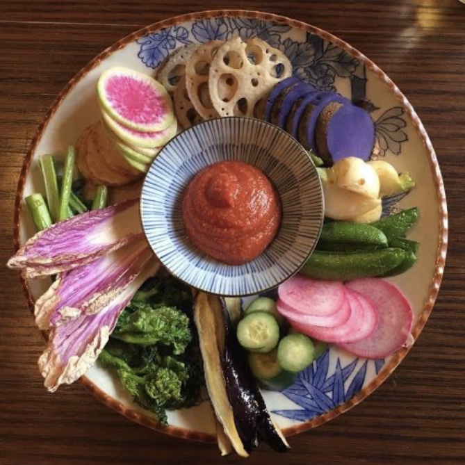 青梅　食堂みやもと　バーニャカウダ