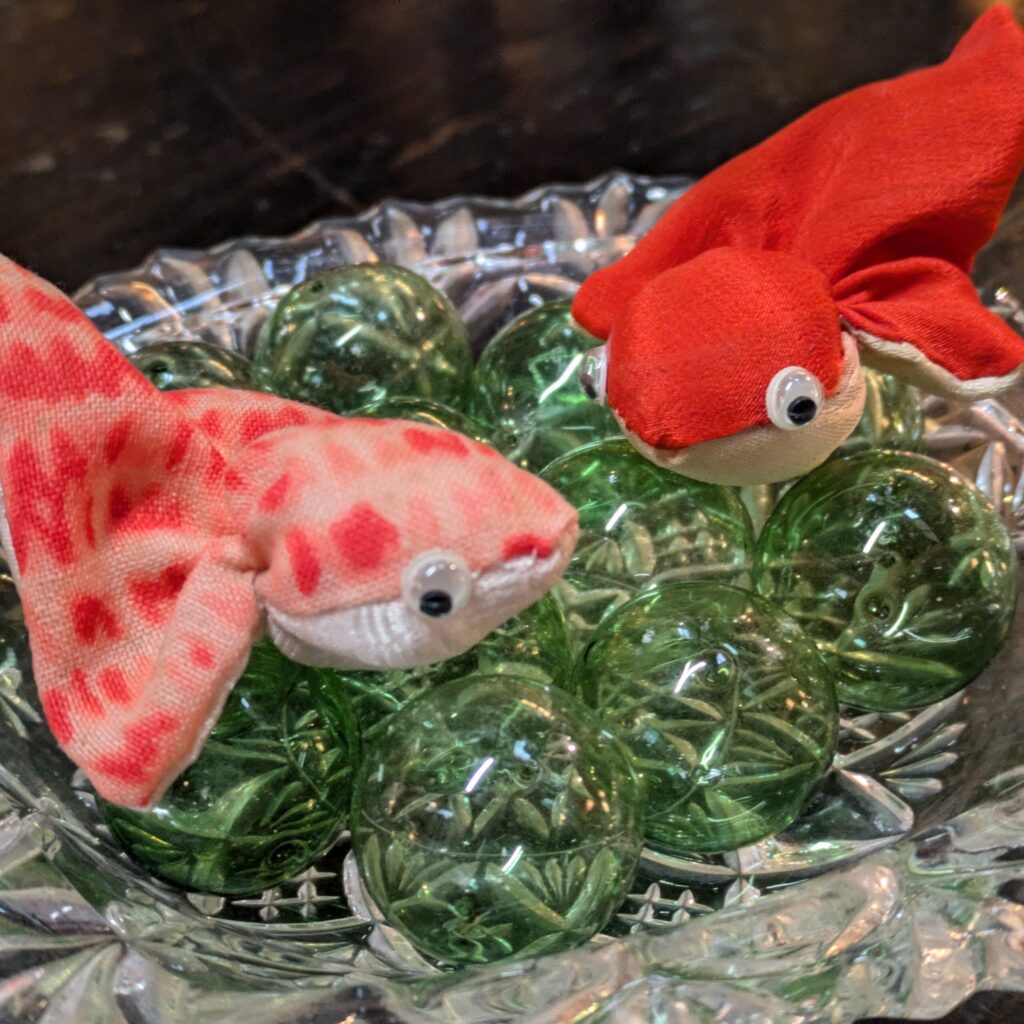 【手作り工房日向】和布で金魚つくりワークショップ、洋服、陶器、和雑貨他