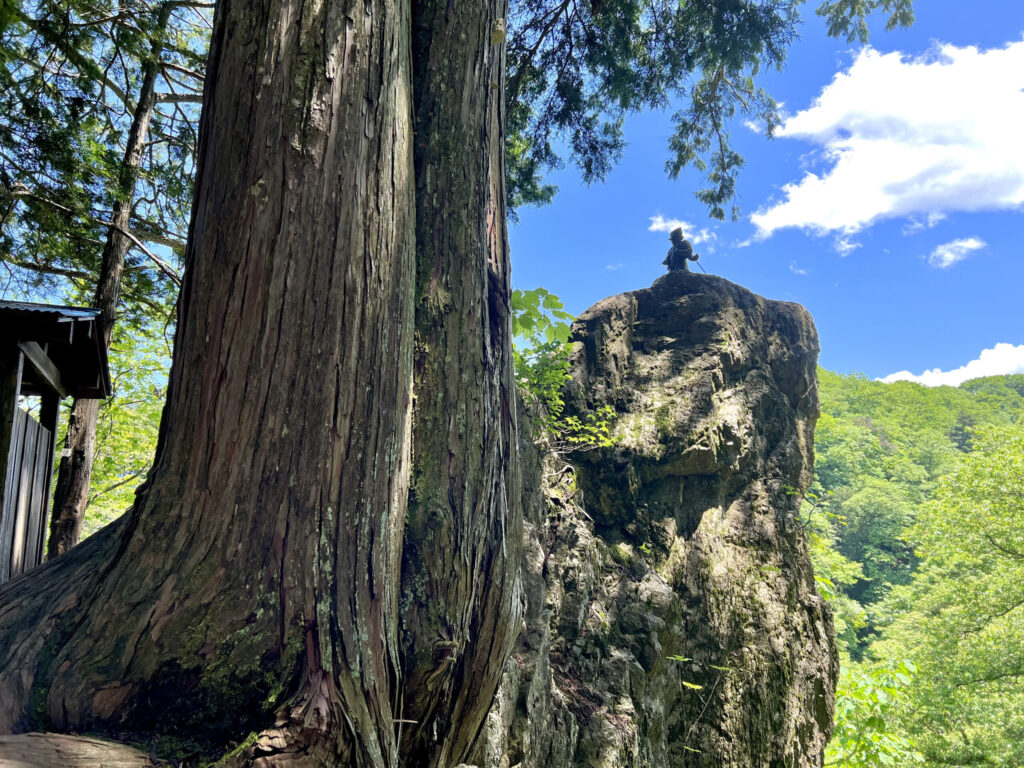 御岳山　天狗岩のさきっぽ