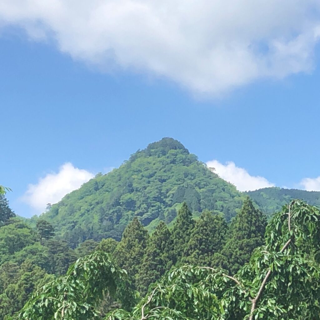 きれいな三角形のお山