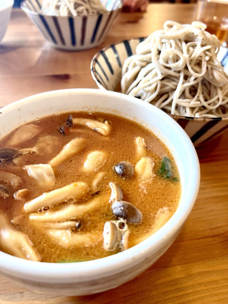 青梅 つけ蕎麦KATSURA カキのトマトクリームつけ蕎麦