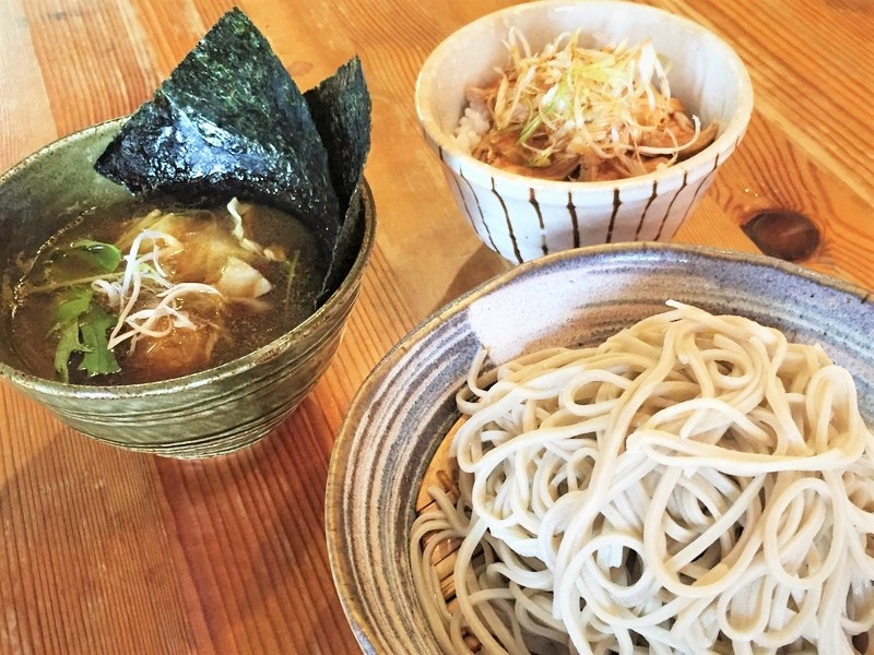 青梅 つけ蕎麦KATSURA 鴨だしつけ蕎麦 ミニとりチャーシュー丼