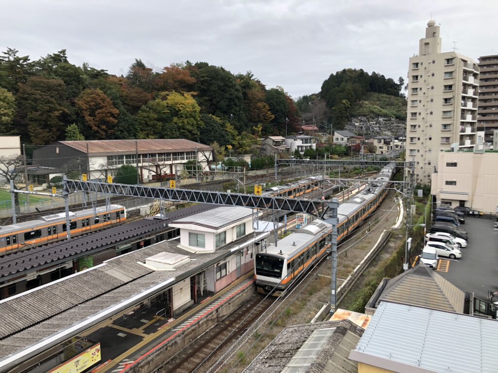 青梅駅屋上からの眺め