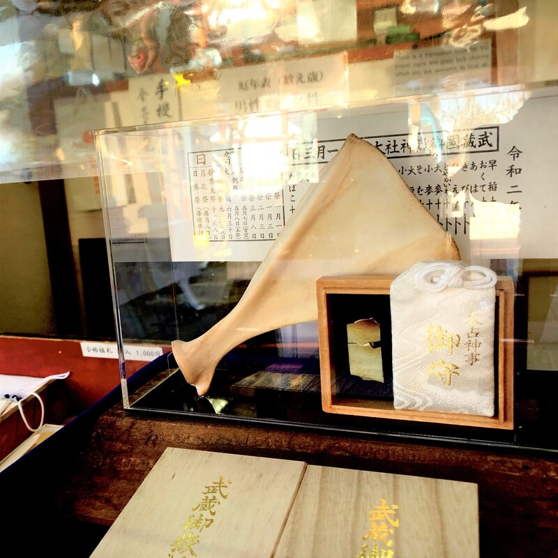 青梅 御岳山 武蔵御嶽神社 鹿の肩甲骨